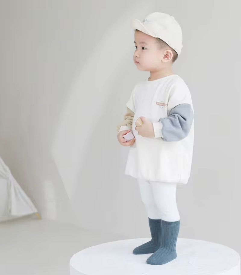 Chargez l&#39;image dans la visionneuse de la galerie, 🧦 Chaussettes en coton peigné pour bébé et enfants – Douces, confortables et stylées - Boutique Kaki Lilas
