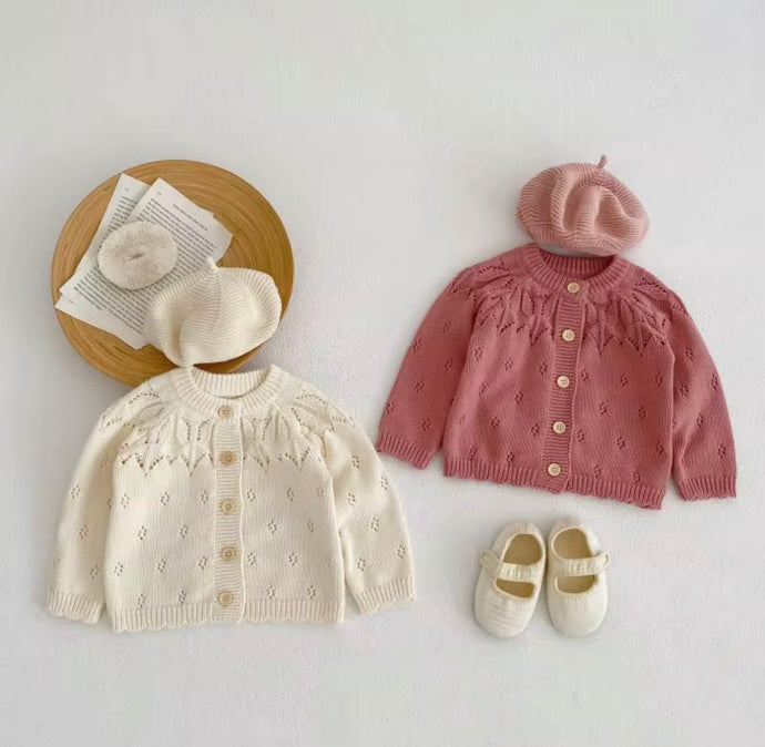 Cardigan bébé en tricot doux et respirant – Kali