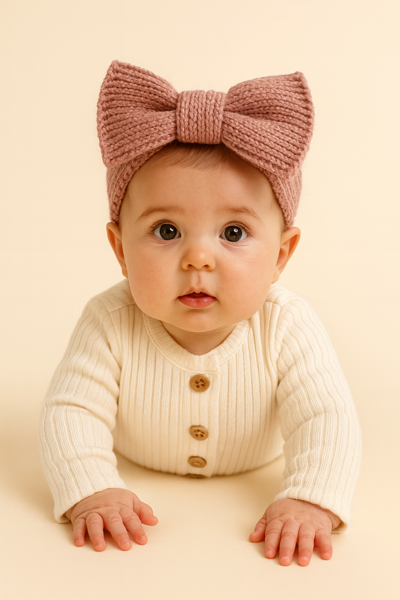 Load image into Gallery viewer, Barboteuse bébé en tricot à manches longues – Kali – Automne/Hiver - Boutique Kaki Lilas
