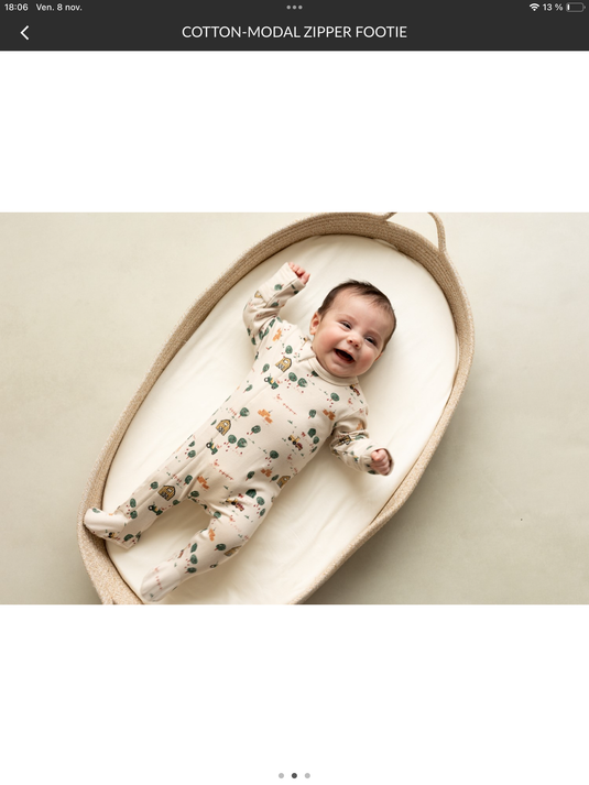 Pyjama modal motifs animaux de ferme Coccoli