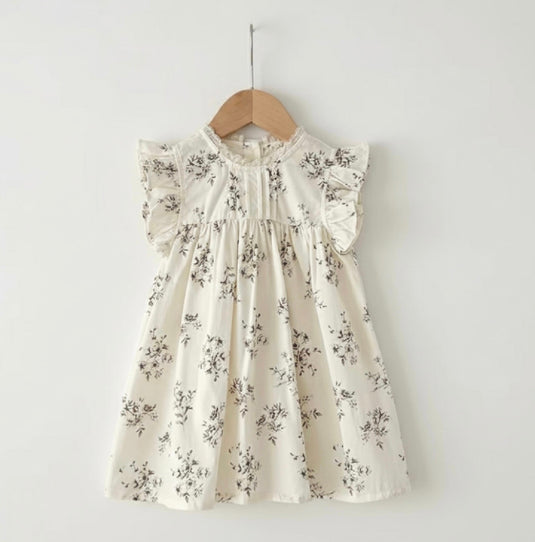 Robe bébé fille en coton floral d’été