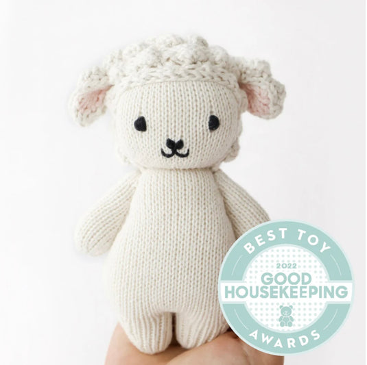 Peluche - Bébé agneau 7’’ - Cuddle + Kind