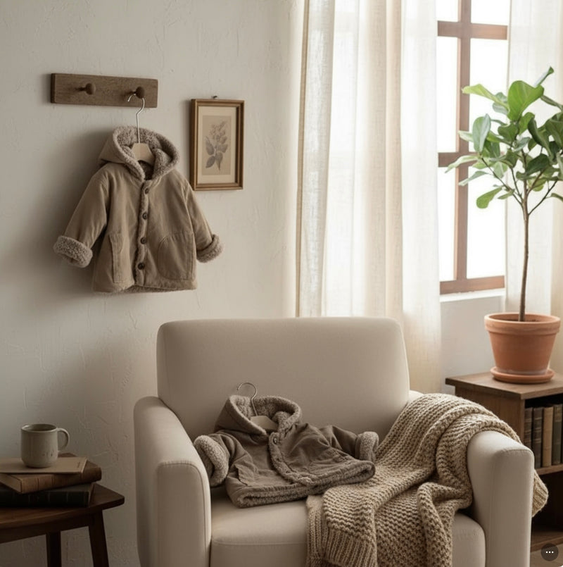 Load image into Gallery viewer, Manteau bébé style laine d’agneau chaud et doux – Kali - Boutique Kaki Lilas
