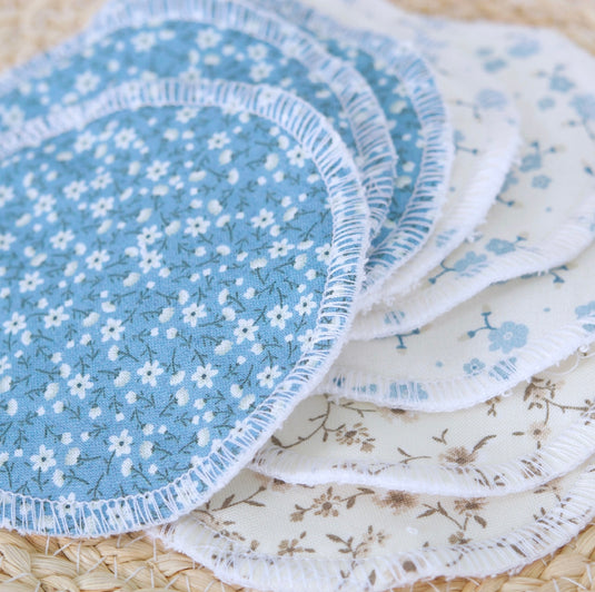 Lingettes démaquillantes en coton et ratine de bambou