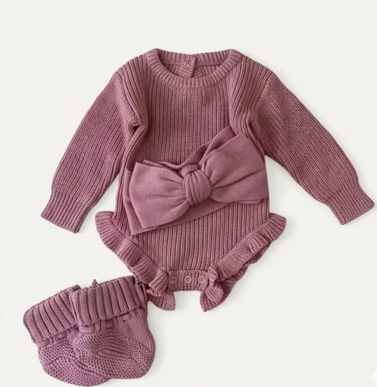 Cotton knit baby romper – Kali (Pre-order)