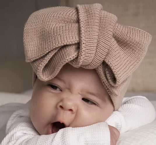 Bandeau noeud en tricot coton bio – Kali -