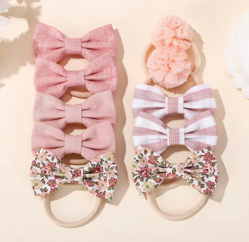 Load image into Gallery viewer, Patterned fabric hair bows – Autumn-Winter
