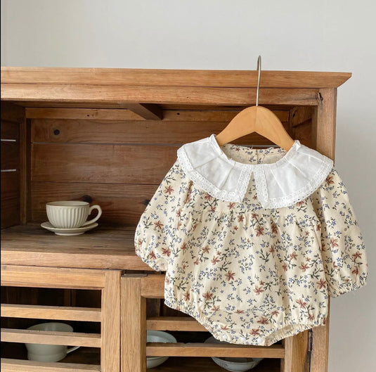 Cache-couches bébé fleuri rosé coton doux – Kali