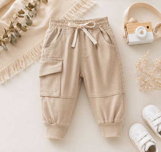 Baby and Boy Cargo Pants – Autumn-Winter