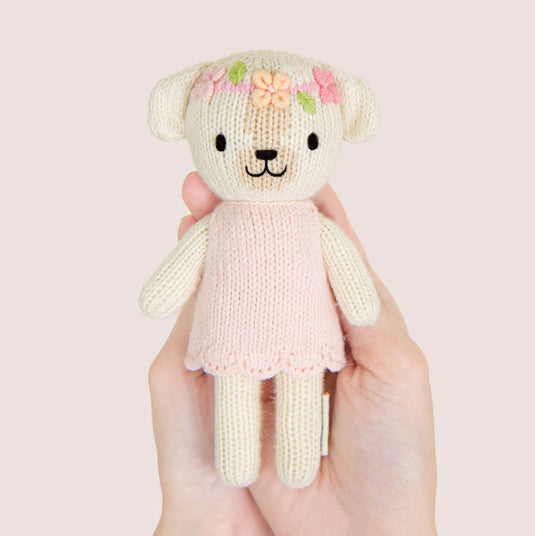 Plush with pretty box - tiny prime 6" - Charlotte the dog - Cuddle + Kind