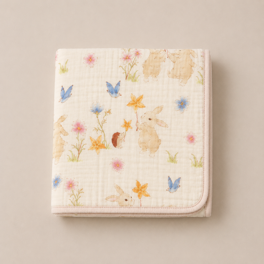 Soft &amp; light organic cotton and bamboo baby muslin – Kali
