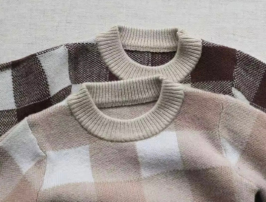 Combinaison bébé garçon carreaux manches longues – Kali