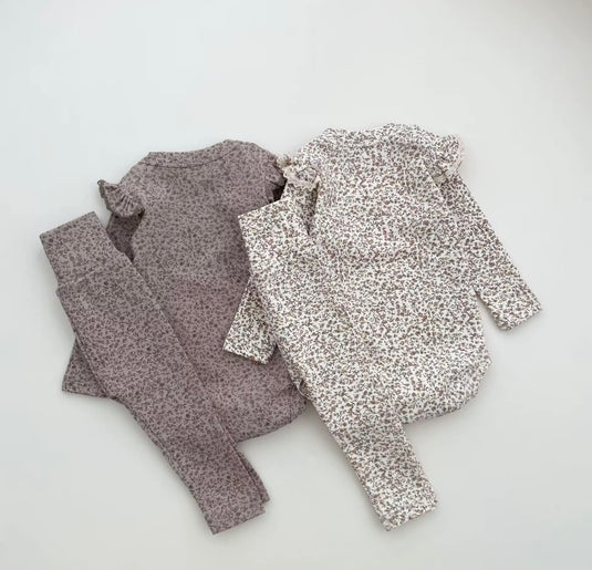 Ensemble bébé 3 pièces fleuri automne-hiver – Kali