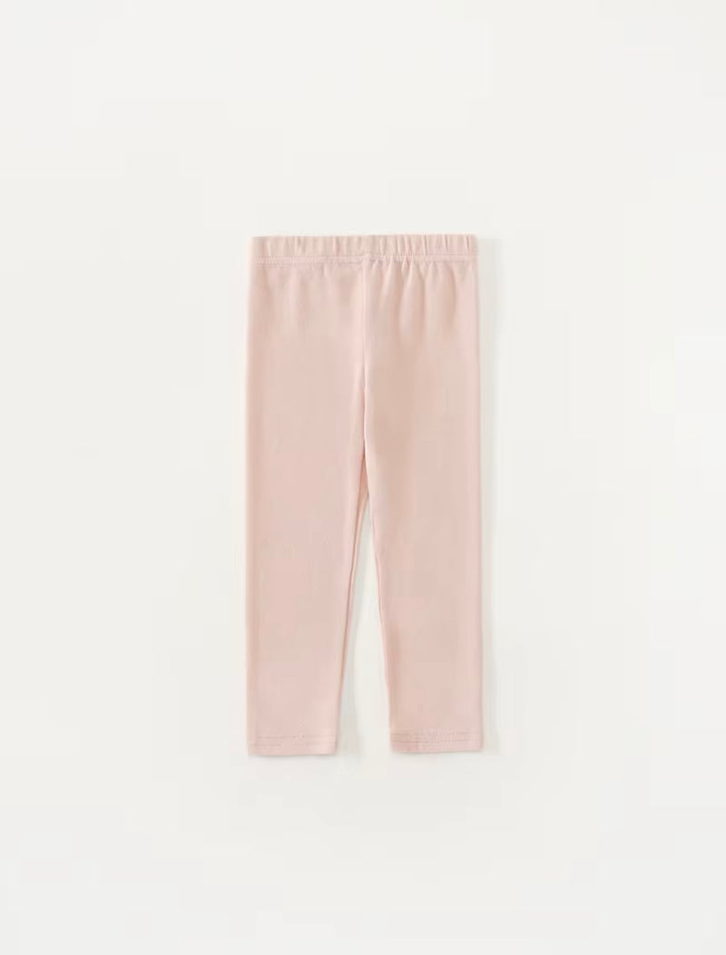 Chargez l&#39;image dans la visionneuse de la galerie, Leggings en coton doux pour filles – Kaki Lilas
