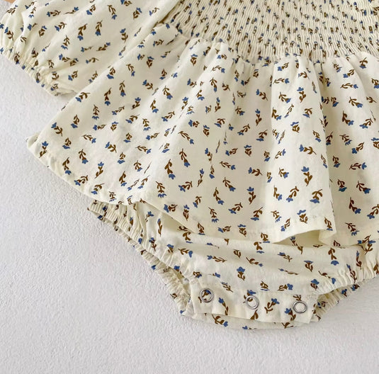 Cache-couches bébé manches bouffantes chic en coton – Kali