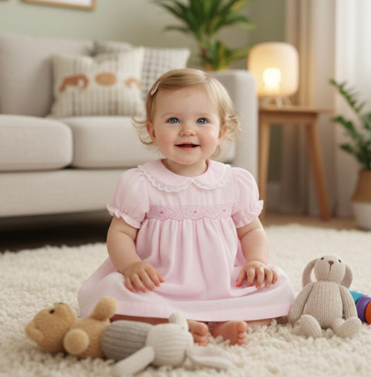 Robe fille manches courtes – Vichy