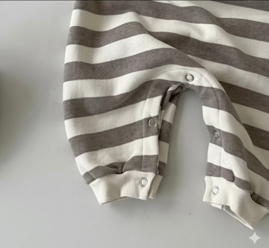 Combinaison à rayures en coton pour garçons