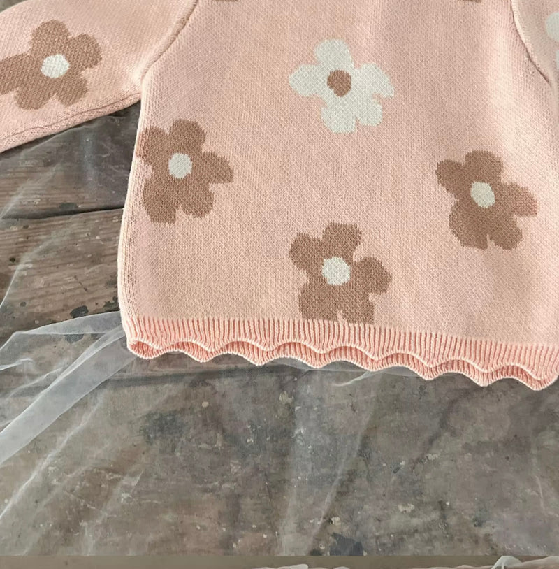Load image into Gallery viewer, Ensemble Fille Pull et Pantalon à Fleurs – Modèle Kali | Doux &amp; Confortable - Boutique Kaki Lilas
