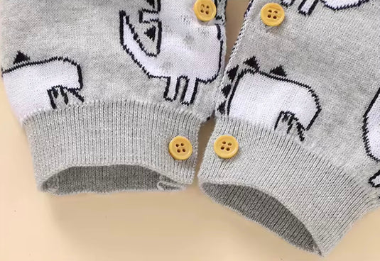 Combinaison bébé garçon en tricot de coton doux avec bonnet – Kali