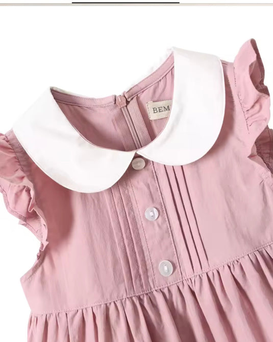 Robe Margaux – Rose poudré | Pré-commande