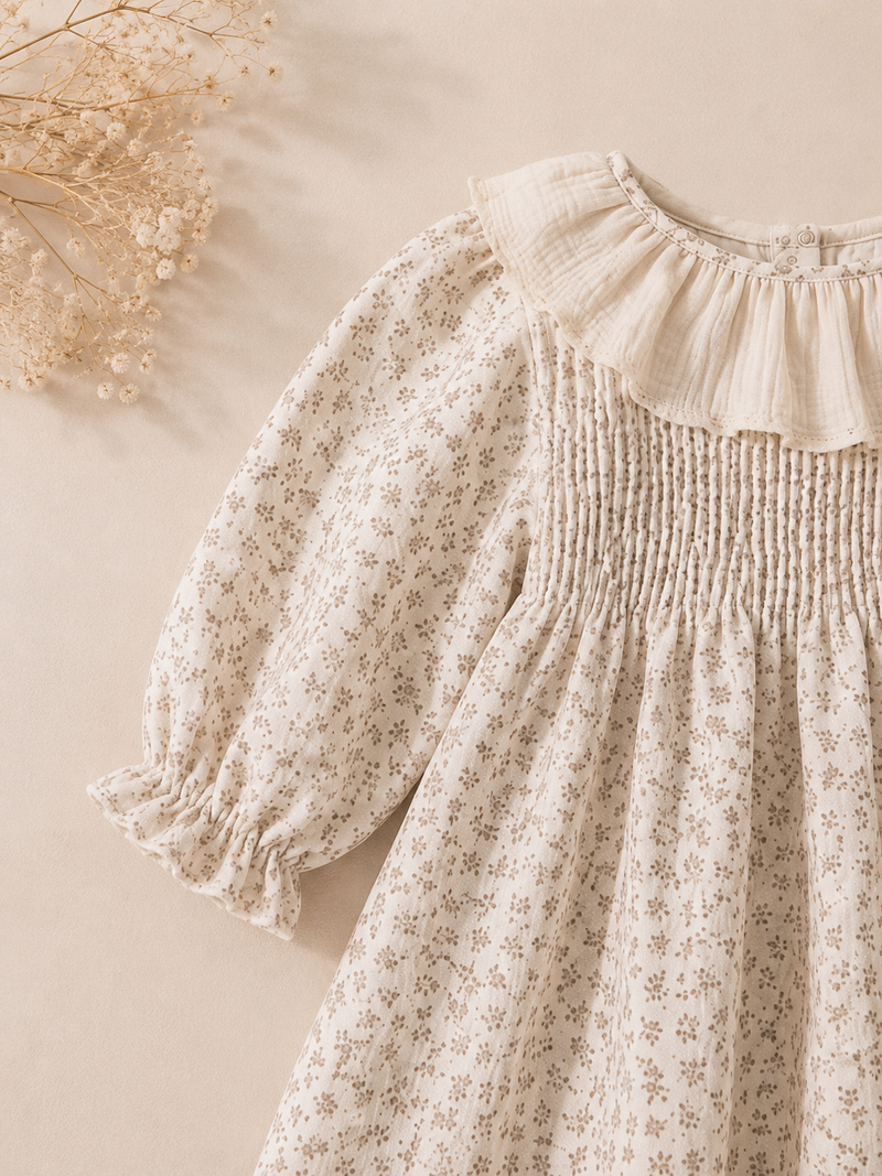 Load image into Gallery viewer, Robe florale d’automne en coton
