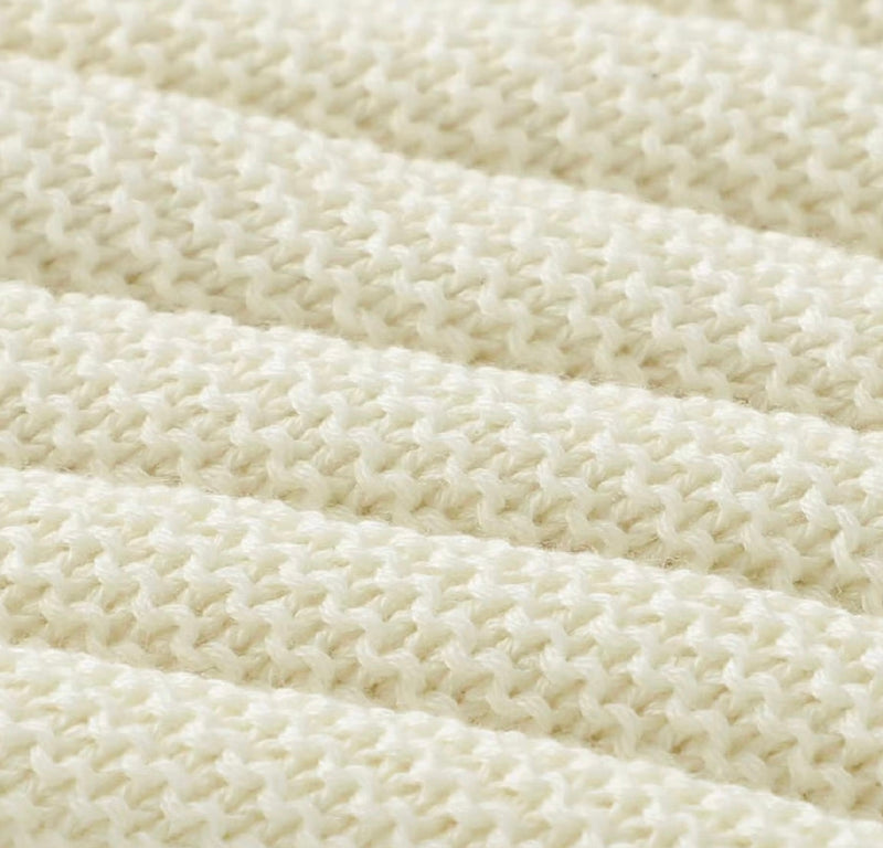 Chargez l'image dans la visionneuse de la galerie, Couverture tricotée bébé en coton 100 % – Modèle Kali
