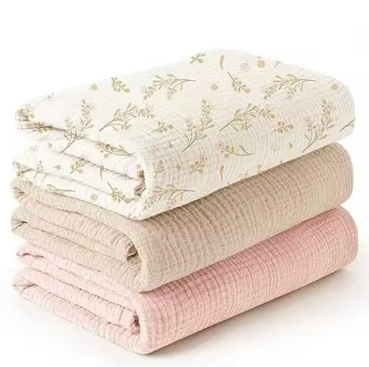 Trio de mousselines en coton doux pour bébé – Modèle Kali