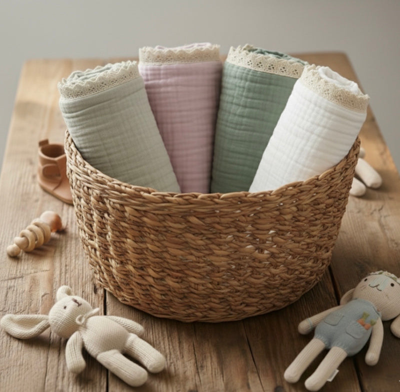 Load image into Gallery viewer, Bohemian muslin baby blanket – Kali (Pre-order)
