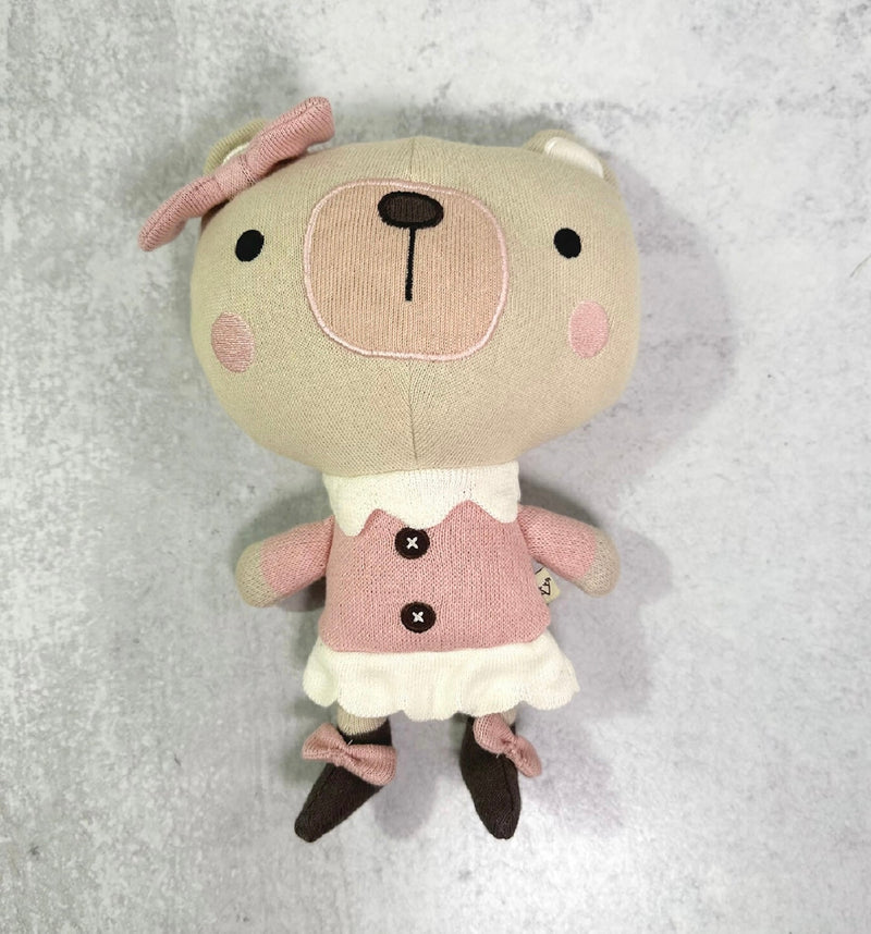 Load image into Gallery viewer, Handmade organic cotton plush Frankie Bear and Nurse Bear 
