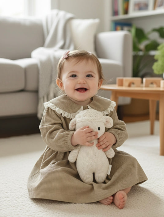 Robe velours côtelé deux tons – Kali