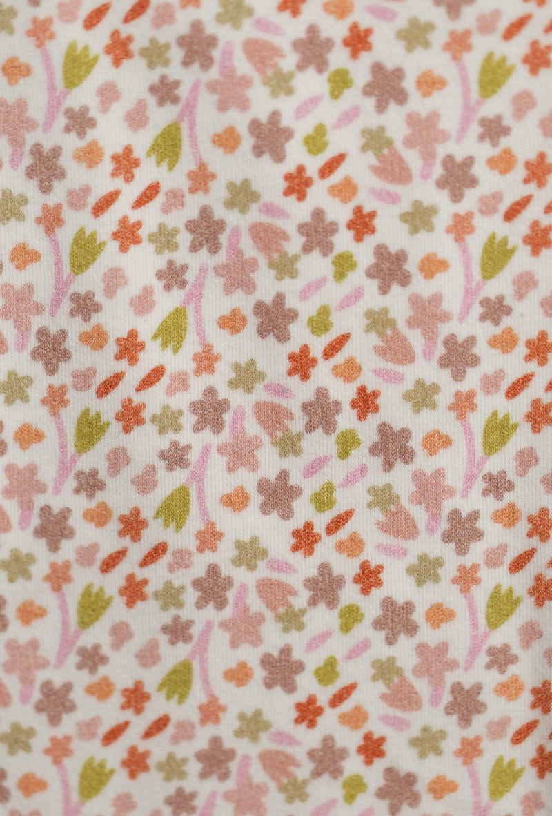 Load image into Gallery viewer, Organic cotton baby romper with pink-lime pattern – Khaki Lilac
