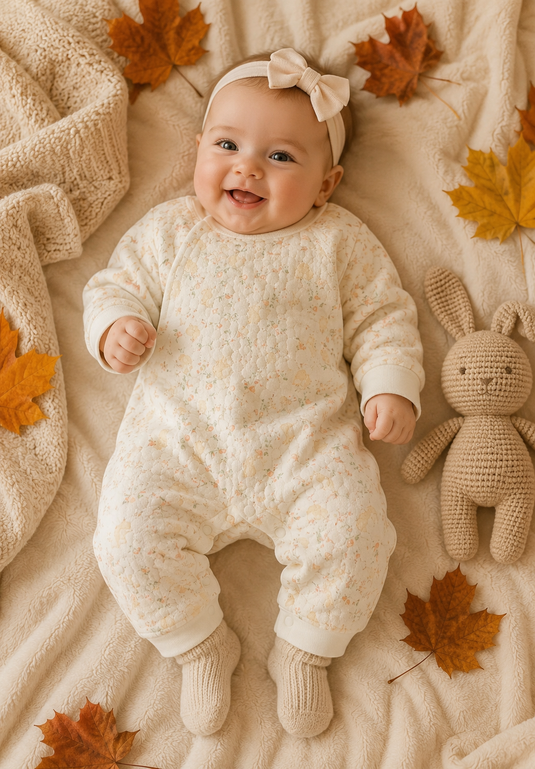 Combinaison unisexe en polaire et coton automne-hiver imprimé lapins- Pré-commande