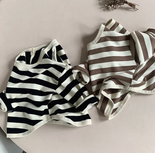 Chandail garçon coton rayé confortable– Kaki Lilas - Boutique Kaki Lilas