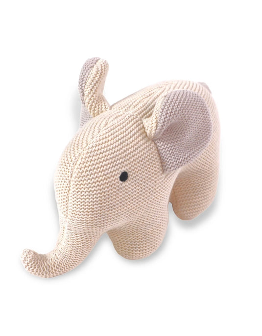 Peluche faite mains en coton bio L'éléphant