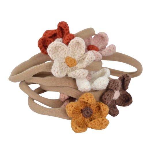Bandeaux faits mains pour bébé avec fleur