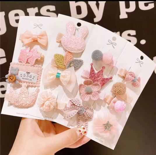 Paquet de 3 ou 4 jolis clips à cheveux bébé fille – Kali May
