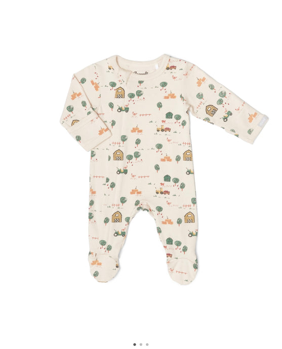 Pyjama modal motifs animaux de ferme Coccoli
