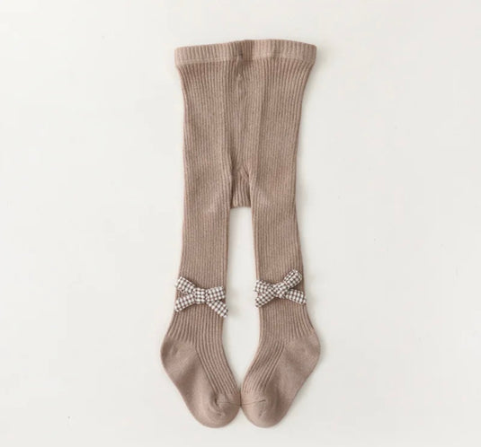 Baby girl cotton tights with embroidered flowers – Kali