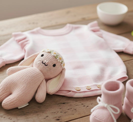 Barboteuse bébé fille manches longues coton doux automne – Kali