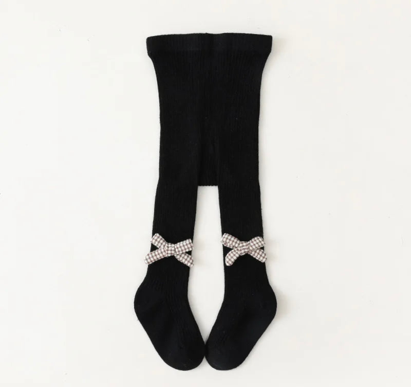 Load image into Gallery viewer, Baby girl cotton tights with embroidered flowers – Kali
