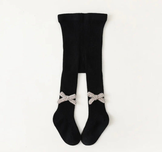 Baby girl cotton tights with embroidered flowers – Kali
