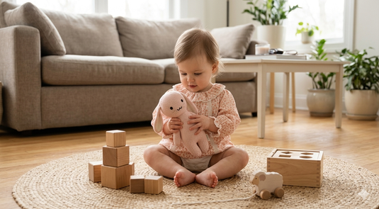 Barboteuse bébé fille fleurie en coton avec dentelle – manches longues