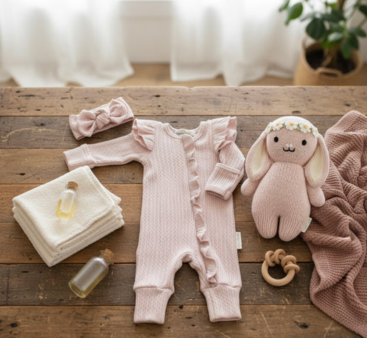 Barboteuse bébé avec bandeau assorti – Kali