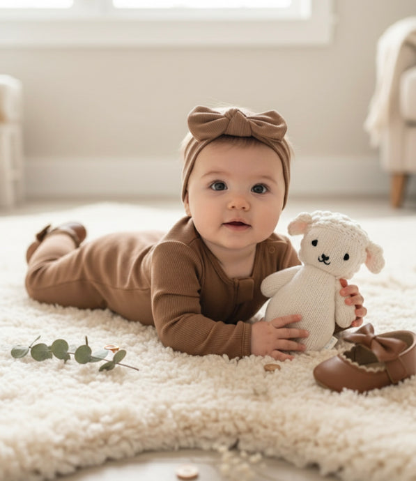 Barboteuse bébé manches longues coton doux – Kali