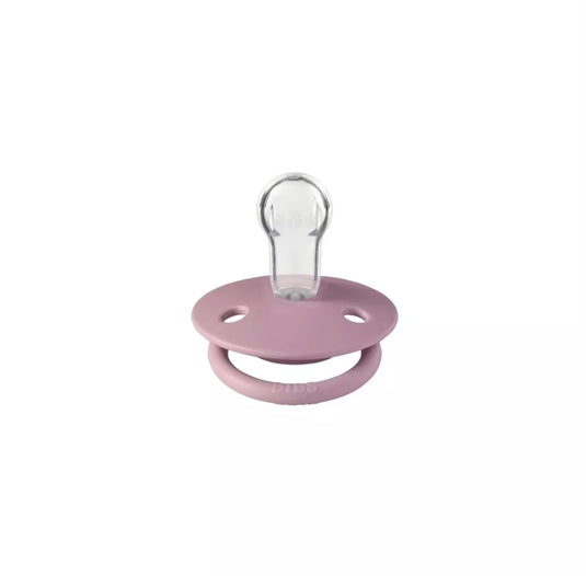 Paquet contenant deux suces Bibs en silicone couleur Heather et Dusky lilas
