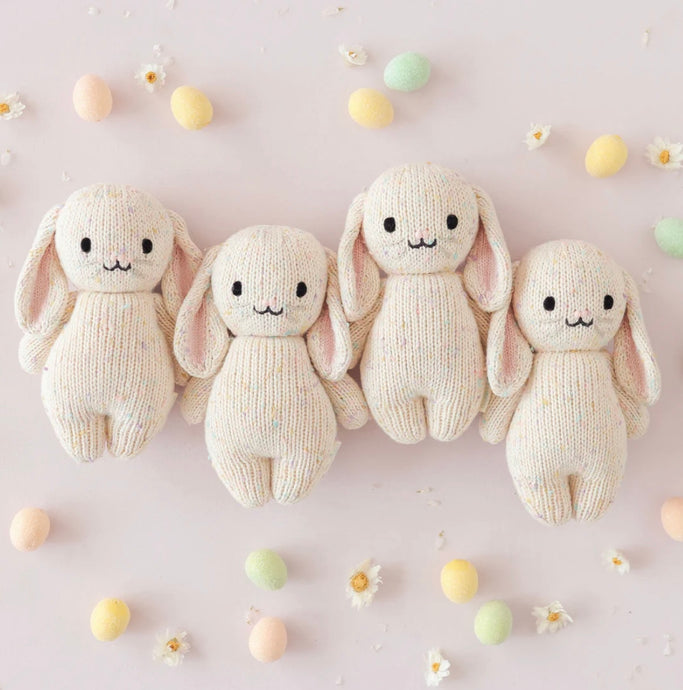 Peluche - Bébé lapin conffetis - Cuddle + Kind