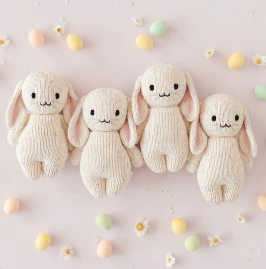 Peluche - Bébé lapin conffetis - Cuddle + Kind