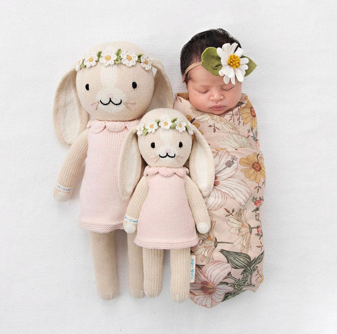 Peluche - Hannah le lapin rose - Cuddle + Kind