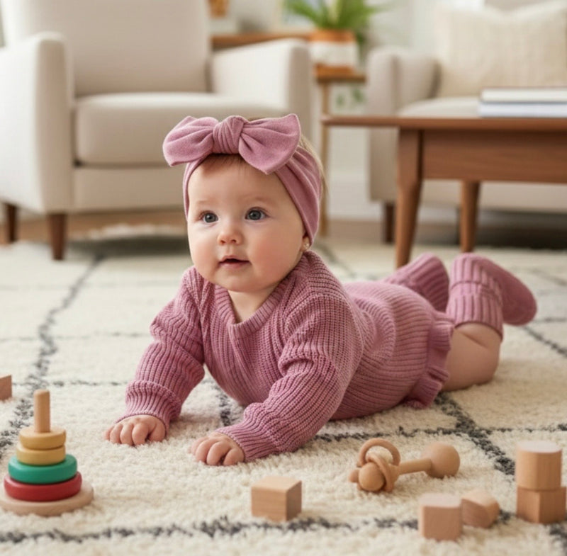 Load image into Gallery viewer, Cotton knit baby romper – Kali (Pre-order)
