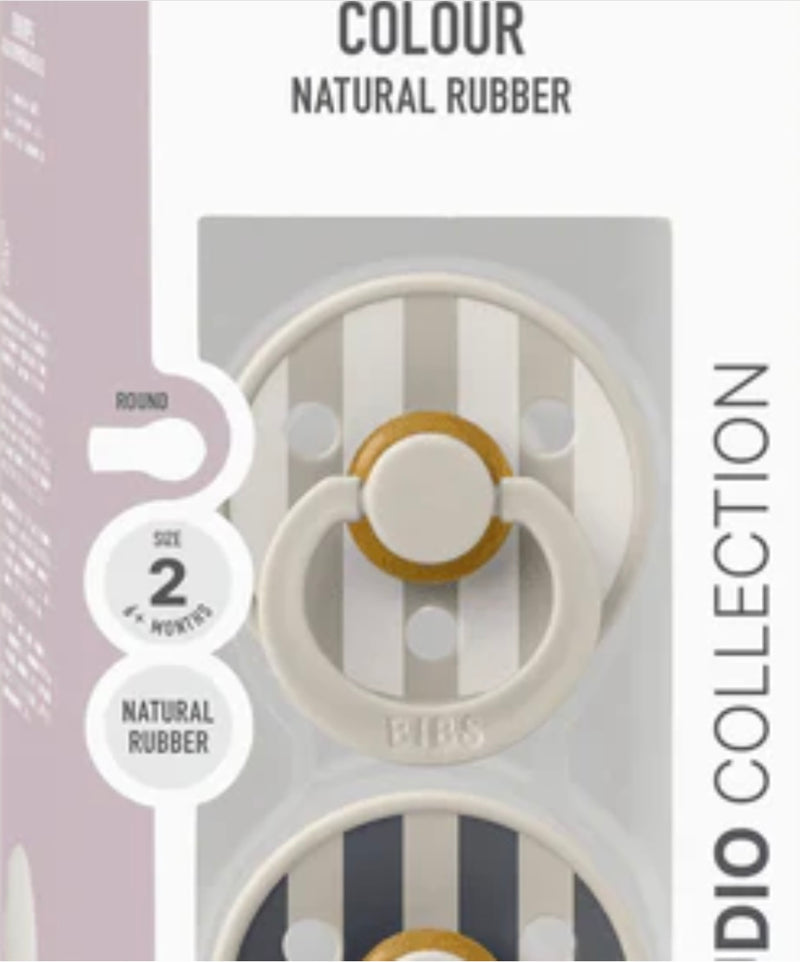 Load image into Gallery viewer, Pack containing two Bibs latex pacifiers in Sand Mix color
